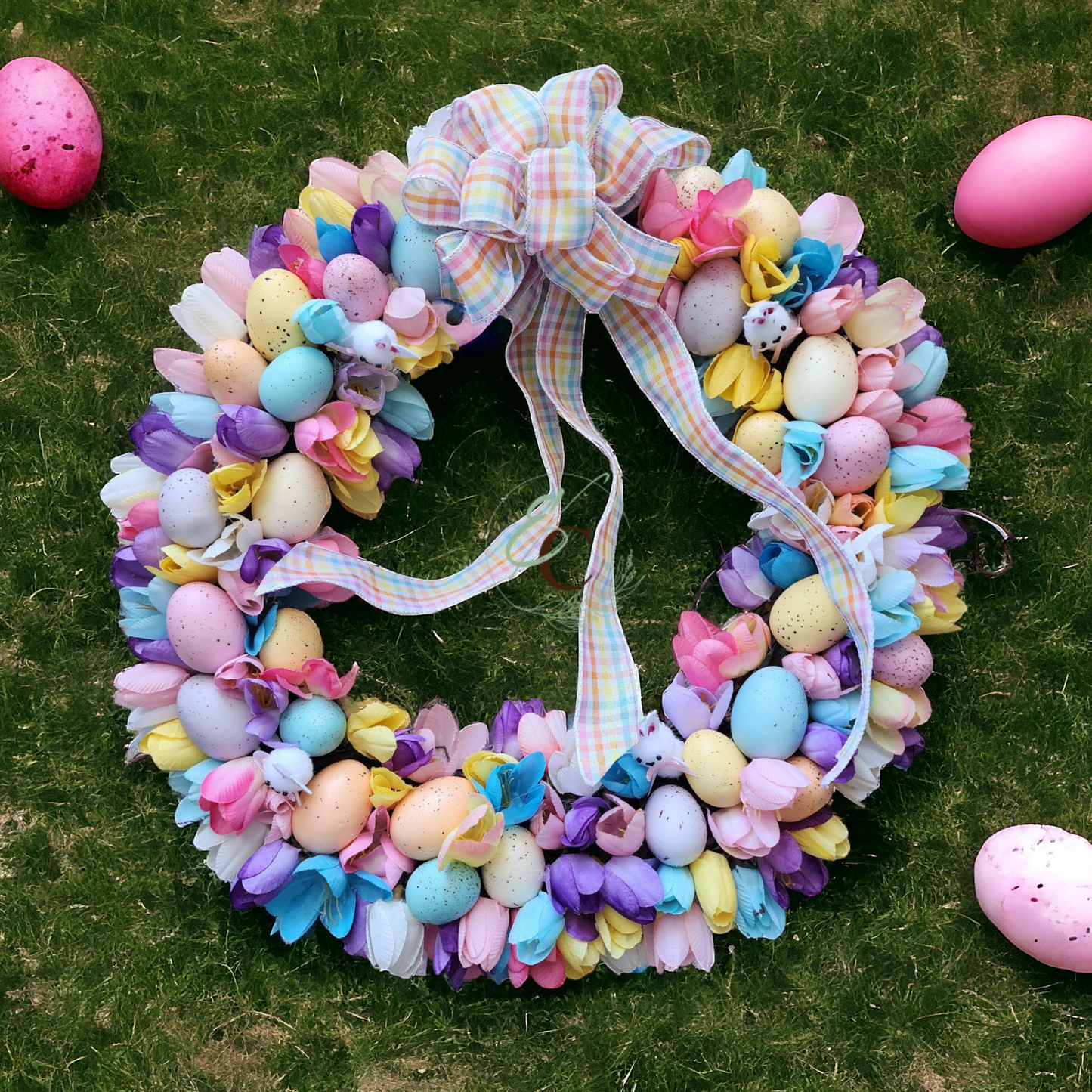 Easter Eggstravaganza | 18" Grapevine Wreath