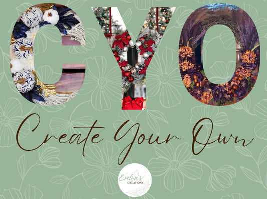 Looking to make your own creation? Contact me directly for your custom wreath. 